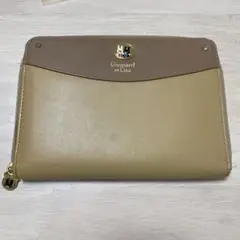 Gaspard et Lisa ベージュジッパー母子手帳ケース