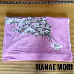 HANAEMORI／タオルケット 花柄　ピンク・シミあり