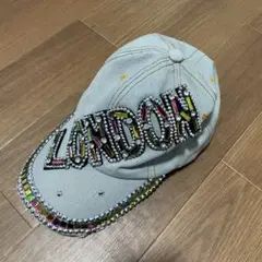 Y2K LONDON ロンドン ラインストーンキャップ 新品