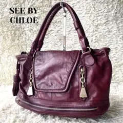 【希少】SEE BY CHLOE ショルダーバック 2way 本革レザー