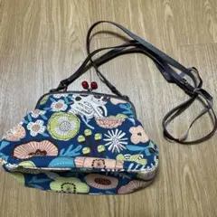 がま口ショルダーバッグ　猫
