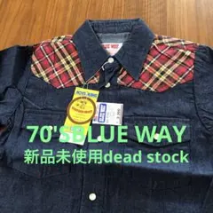 新品未使用70'SBLUE WAYboy‘s&girl's western sh