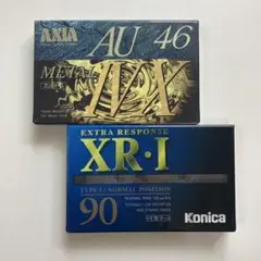 未開封 未使用 AXIA AU 46 METAL カセットテープ スリムケース