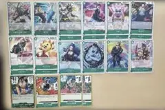 ワンピースカード　受け継がれる意思 緑デッキパーツ
