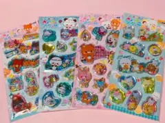 新品　平成当時物　ウォーターインシール　4点セット　平成女児シール