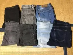 デニム7本セット　ZARA スキニージーンズ など