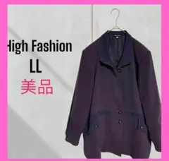 [High Fashion] テーラードジャケット　金ジッパー　オーバーサイズ