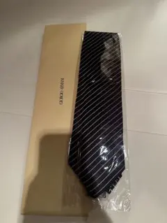 Giorgio Armani ネイビー ストライプ ネクタイ