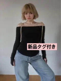 andmaryアンドマリー❤︎Velour ribbon tops