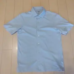 UNIQLO AIRism 半袖シャツ XS ライトブルー