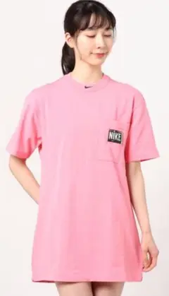NIKEピンクワンピース