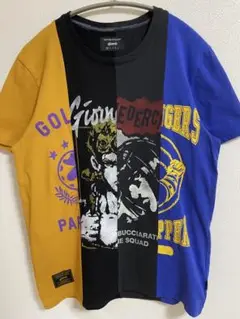 jojo × glamb ジョルノ ブチャラティ アギー 切り替え Tシャツ