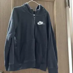 Nike ブラック ジップアップ パーカー