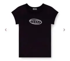 DIESEL Tシャツ Ｄロゴ トップス ブラック