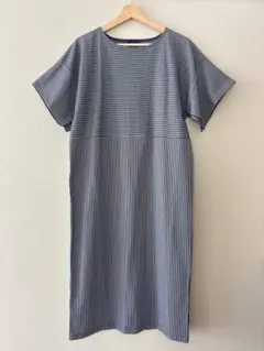【美品】cardo fabrica カルドファブリカ 半袖ロングワンピース