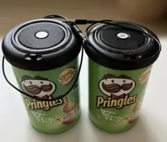Pringles ポテトチップス缶型スピーカー 2個本体セット　新品電池付き
