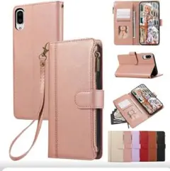 ローズゴールド 手帳型スマホケース SENCE 3