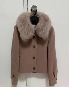 WILLSELECTION フォックスファー付きショートコート（ピンク）
