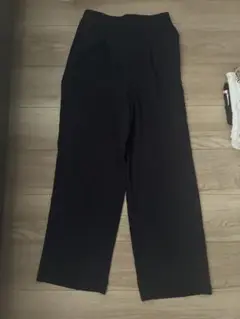 ネイビーストレートワイドパンツ Sサイズ