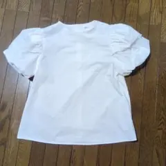 ENEUホワイト パフスリーブ トップス