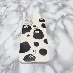 iphone12pro ソフトケース　白　キャラクター