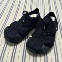 NIKE 黒ナイキ サンダル キッズ ベビー 13cm ブラック