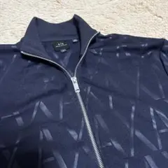 【新品未使用】ARMANI EXCHANGE AXロゴ柄ブルゾン M ネイビー