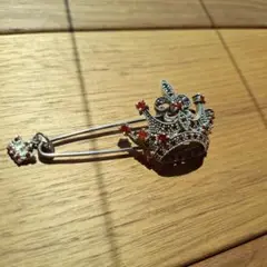 シルバー925　王冠　ブローチ