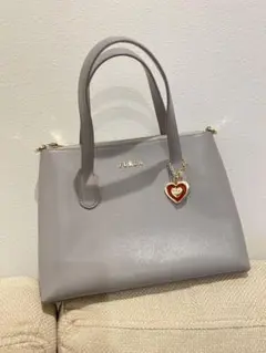 FURLA ハンドバッグ(ハート型チャーム付き)