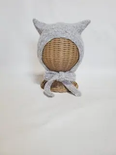 猫耳ボンネットLサイズ