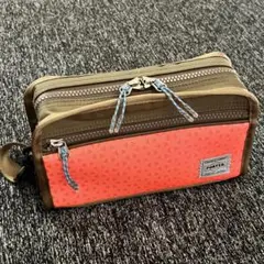 【美品】 PORTER ヘキサリア ショルダーバッグ　ネイビー　メッシュ