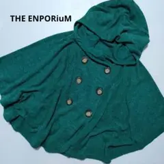 THE ENPORiuM ビッグボタン フード付き付き ポンチョ