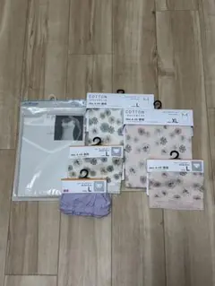 コットン下着セット L XL キャミソール