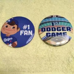 Dodgers MLBドジャース 初試合観戦 記念缶バッジ　２個セット