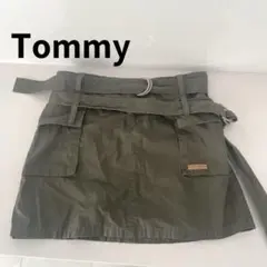 トミージーンズ トミーヒルフィガー カーキ tommy スカート ミニスカ 緑