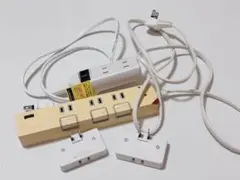 電源タップ　3口　4点セット