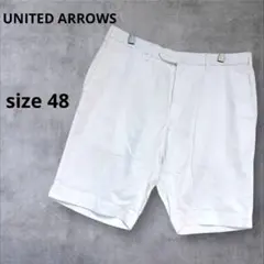 ＊ユナイテッドアローズ＊ショートパンツ メンズ オフホワイト 48/L ゆったり