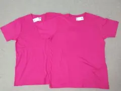 LIFEMAX　ピンク　無地　L　Tシャツ　2枚セット　新品　未使用　匿名配送