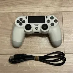 ケーブル付き‼︎ PS4 デュアルショック4 純正品　ワイヤレスコントローラー　w