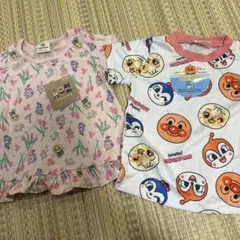 アンパンマン Tシャツ 90cm ピンク 女の子　ドキン　コキン　2枚セット