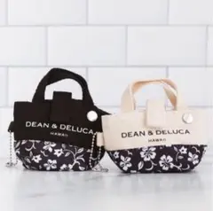 DEAN&DELUCA ハワイ限定 チャームエコバッグ　ブラック１つ