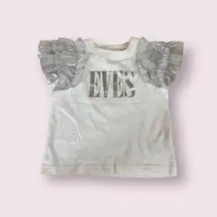 RELA. フリル付きホワイトTシャツ