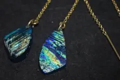 ローマングラス　ピアス　K14GF　送料無料