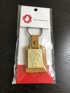 EXPO2025ミャクミャク公式ロゴ PUレザーキーホルダー ゴールド 大阪万博