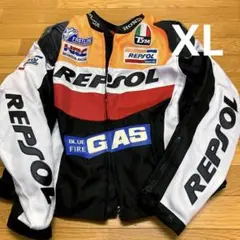 ライダースジャケット　HONDA REPSOLレプリカ New Honda Repsol motorbike leather jacket with complete