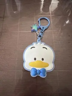 あひるのペックルラバーミラー付きキーホルダー
