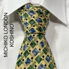 TG2719 MICHIKO LONDON KOSHINO パターン柄 ネクタイ