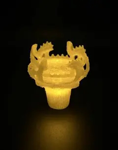 「縄文土器（火焔型土器）ミニチュアランプ」3Dプリンタ製 インテリア雑貨