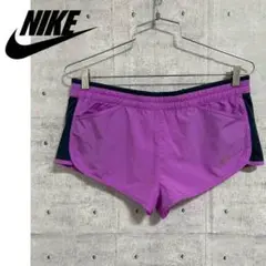 NIKE ナイキ プリントロゴ ショーツ ハーフパンツ ドライフィット 紫 M