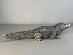 クロコダイル　ブックエンド ワニの置物 本立て